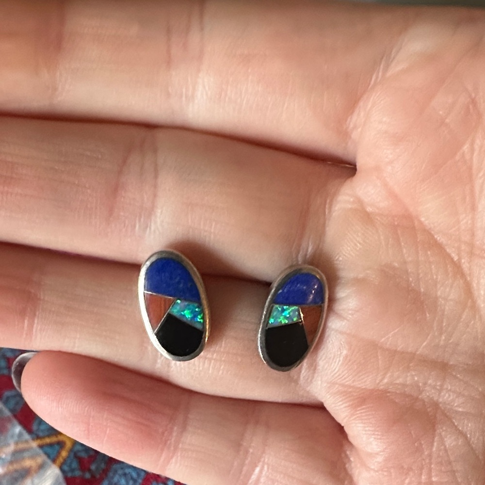 Pretty sterling silver studs